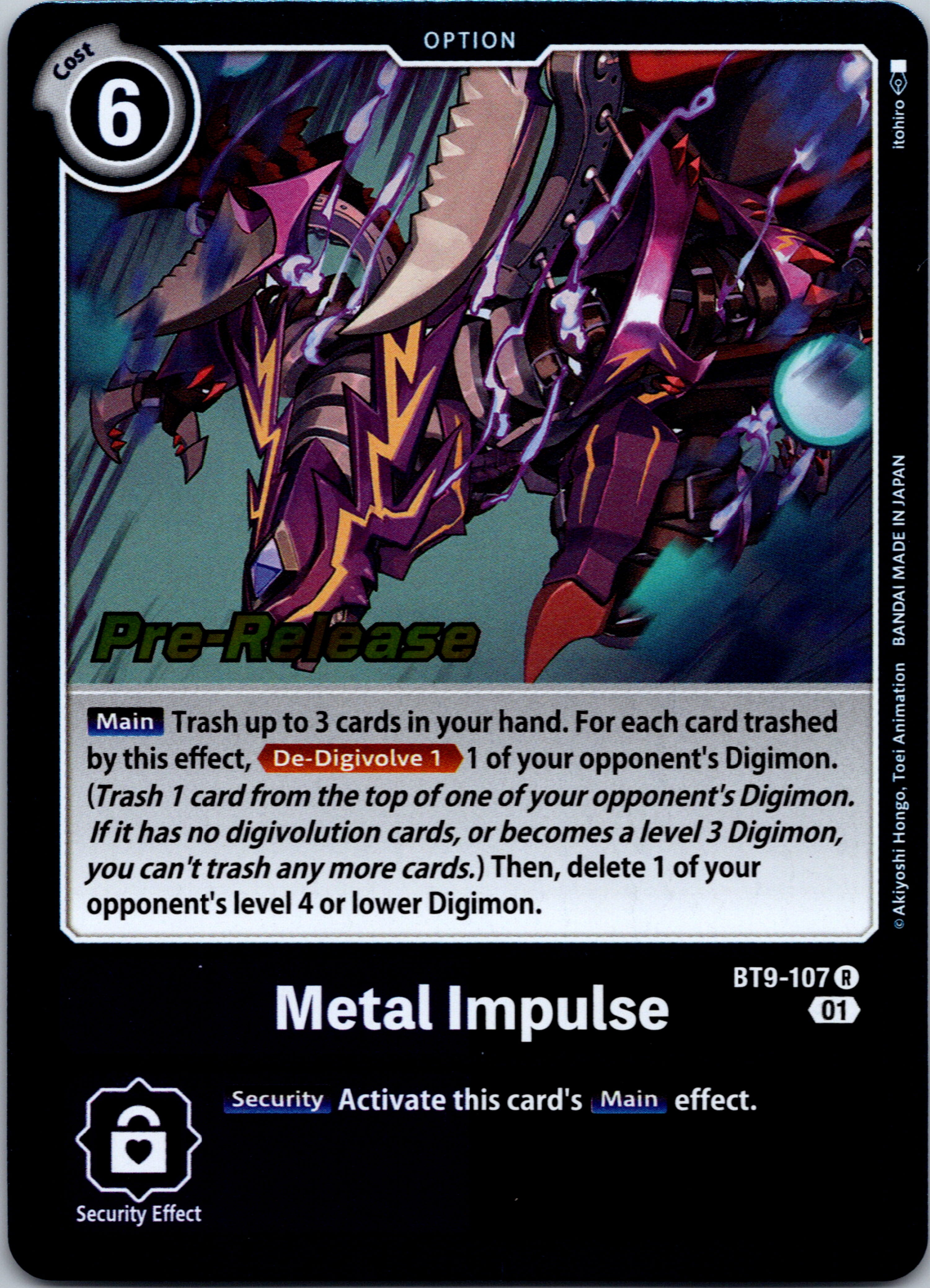 Metal Impulse [BT9-107] [X Record Pre-Release Cards] Normal