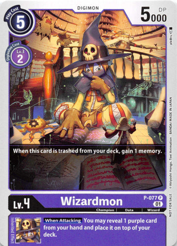 Wizardmon - P-077 [P-077] [Digimon Promotion Cards] Foil