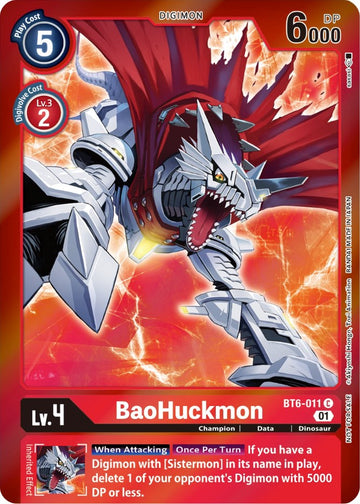 BaoHuckmon (Event Pack 3) [BT6-011] [Double Diamond] Foil