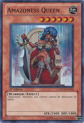 Amazoness Queen [DREV-EN032] Super Rare - Duel Kingdom