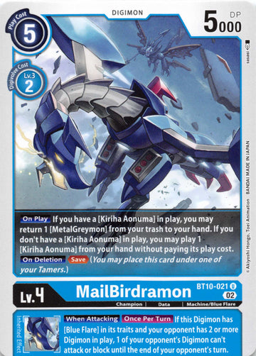 MailBirdramon [BT10-021] [Xros Encounter] Normal