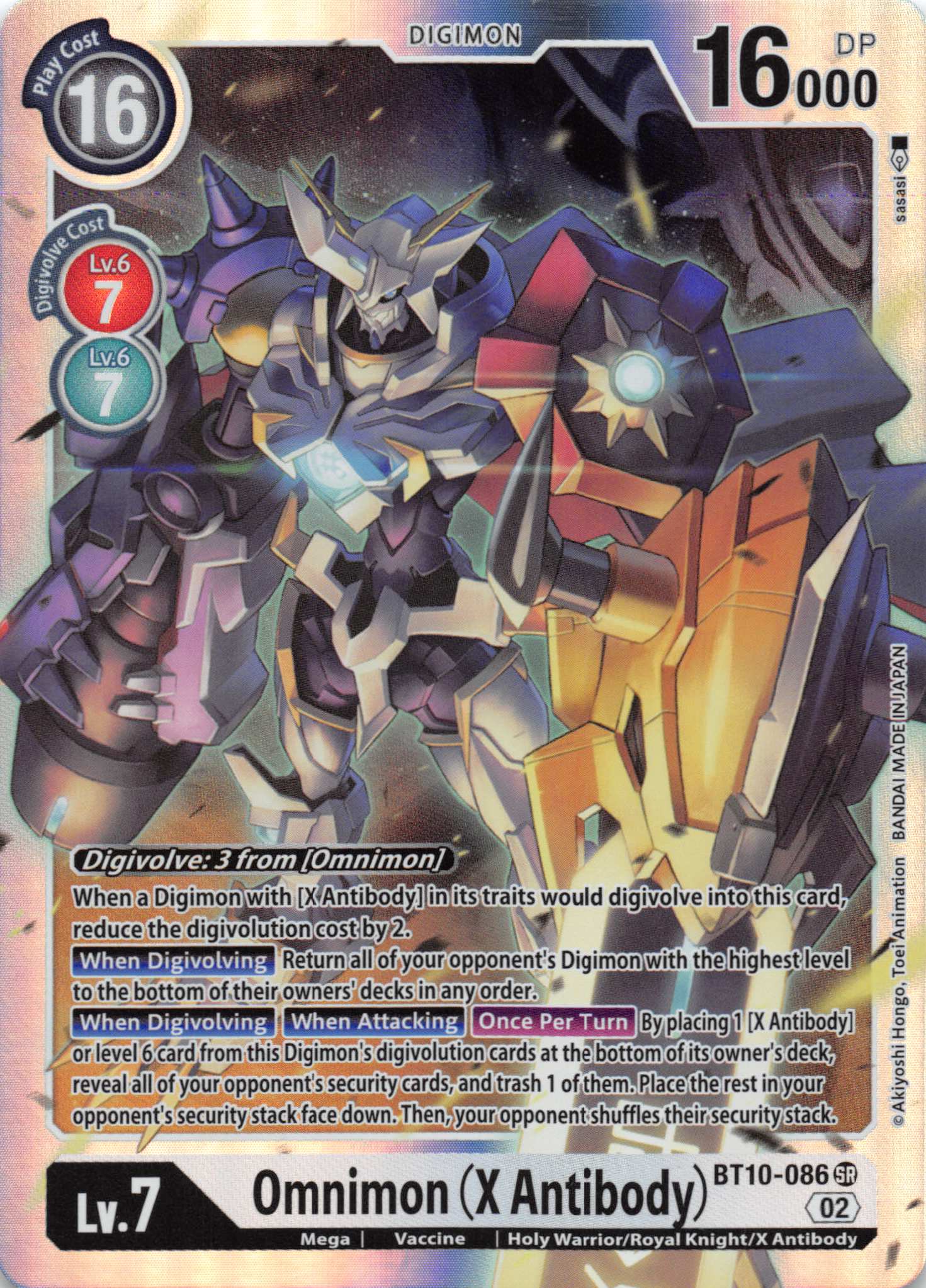 Omnimon (X Antibody) [BT10-086] [Xros Encounter] Foil