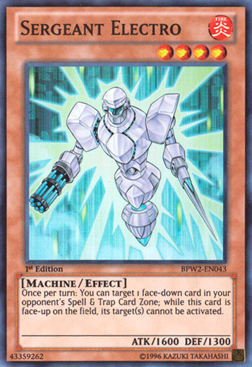 Sergeant Electro [BPW2-EN043] Super Rare - Duel Kingdom