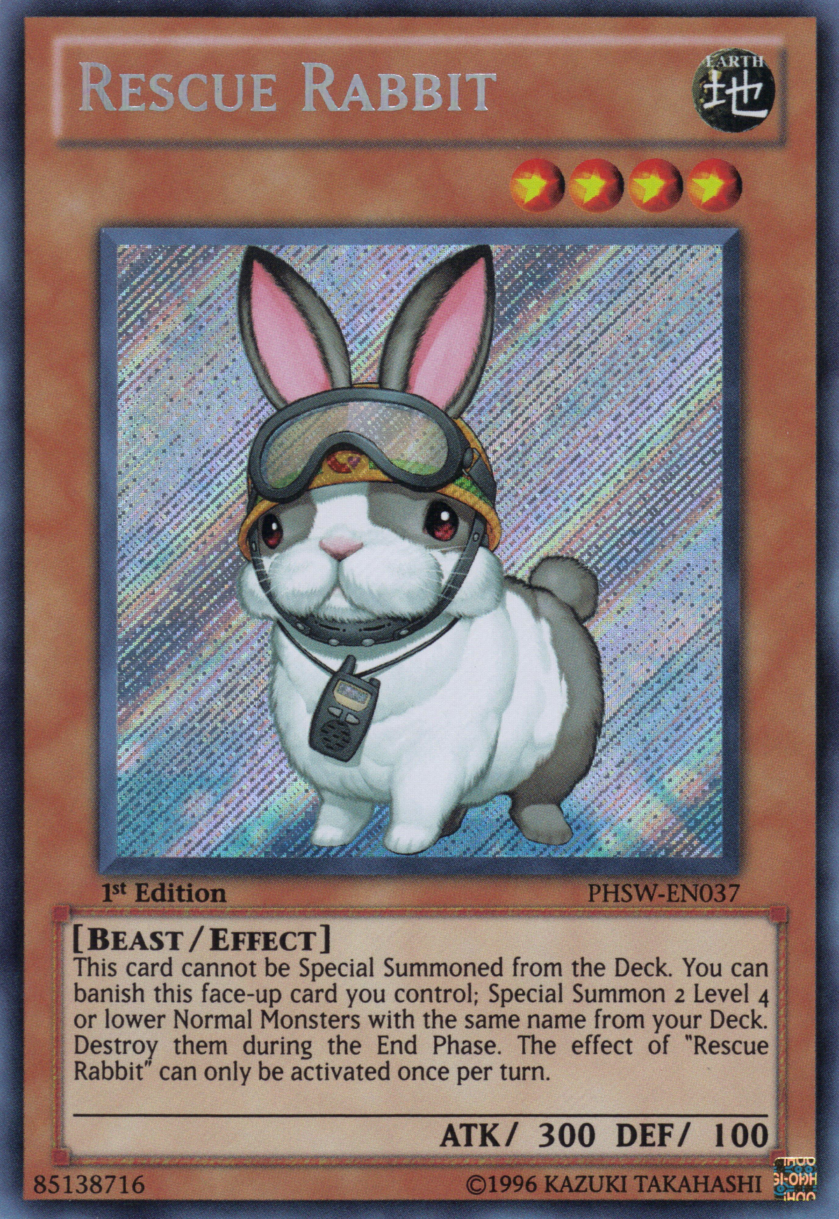 Rescue Rabbit [PHSW-EN037] Secret Rare - Duel Kingdom