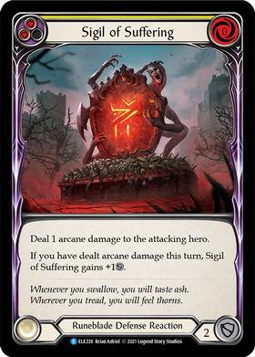 Sigil of Suffering (Yellow) [ELE228] 1st Edition Normal - Duel Kingdom
