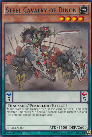 Steel Cavalry of Dinon [BOSH-EN000] Rare - Duel Kingdom