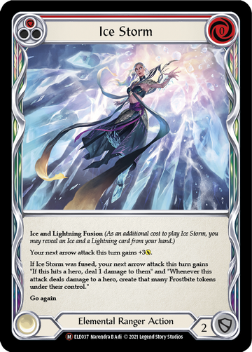 Ice Storm [U-ELE037] Unlimited Rainbow Foil - Duel Kingdom