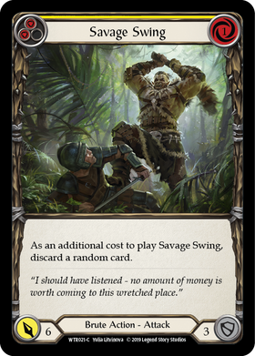 Savage Swing (Yellow) [WTR021-C] Alpha Print Normal - Duel Kingdom