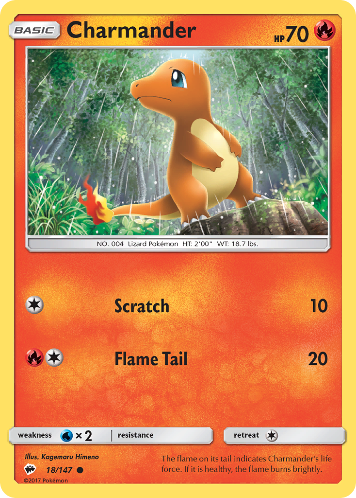 Charmander (18/147) [Sun & Moon: Burning Shadows] - Duel Kingdom