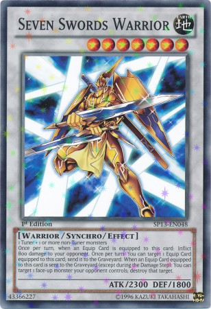 Seven Swords Warrior [SP13-EN048] Starfoil Rare - Duel Kingdom
