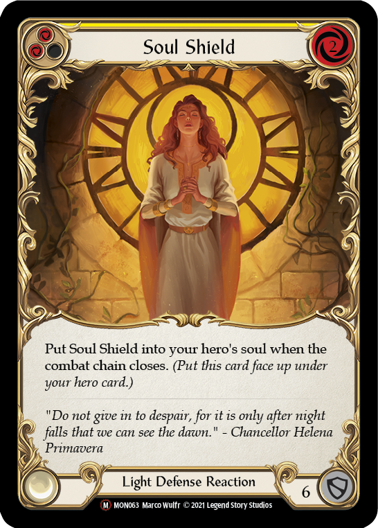 Soul Shield (Rainbow Foil) [U-MON063-RF] Unlimited Rainbow Foil - Duel Kingdom