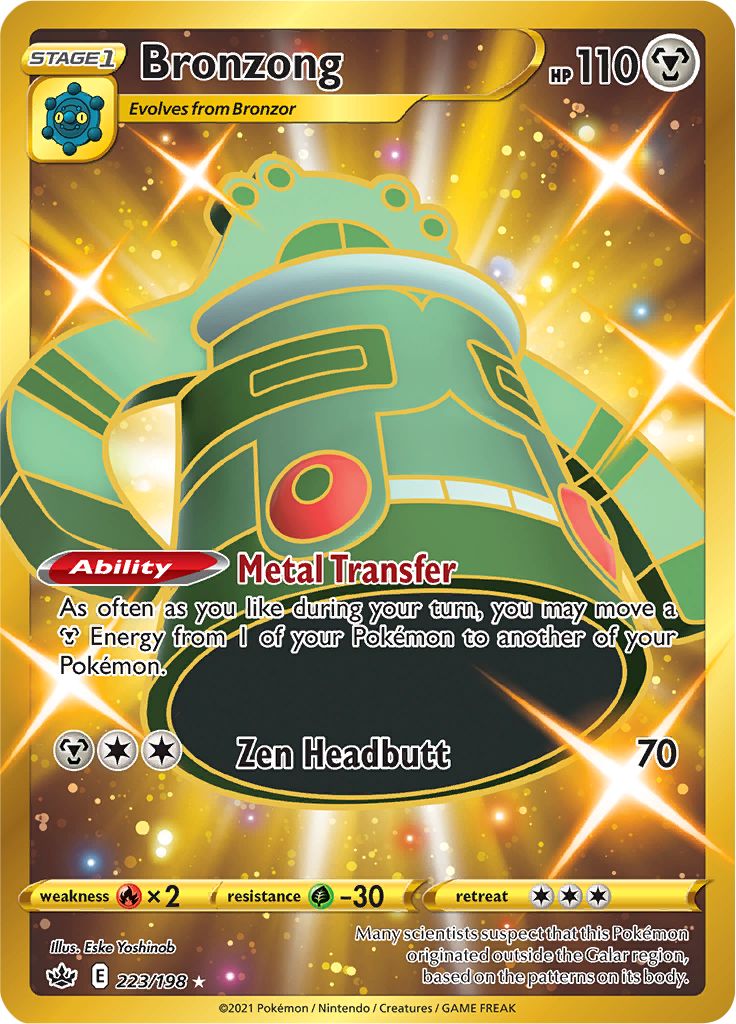 Bronzong (223/198) [Sword & Shield: Chilling Reign] - Duel Kingdom