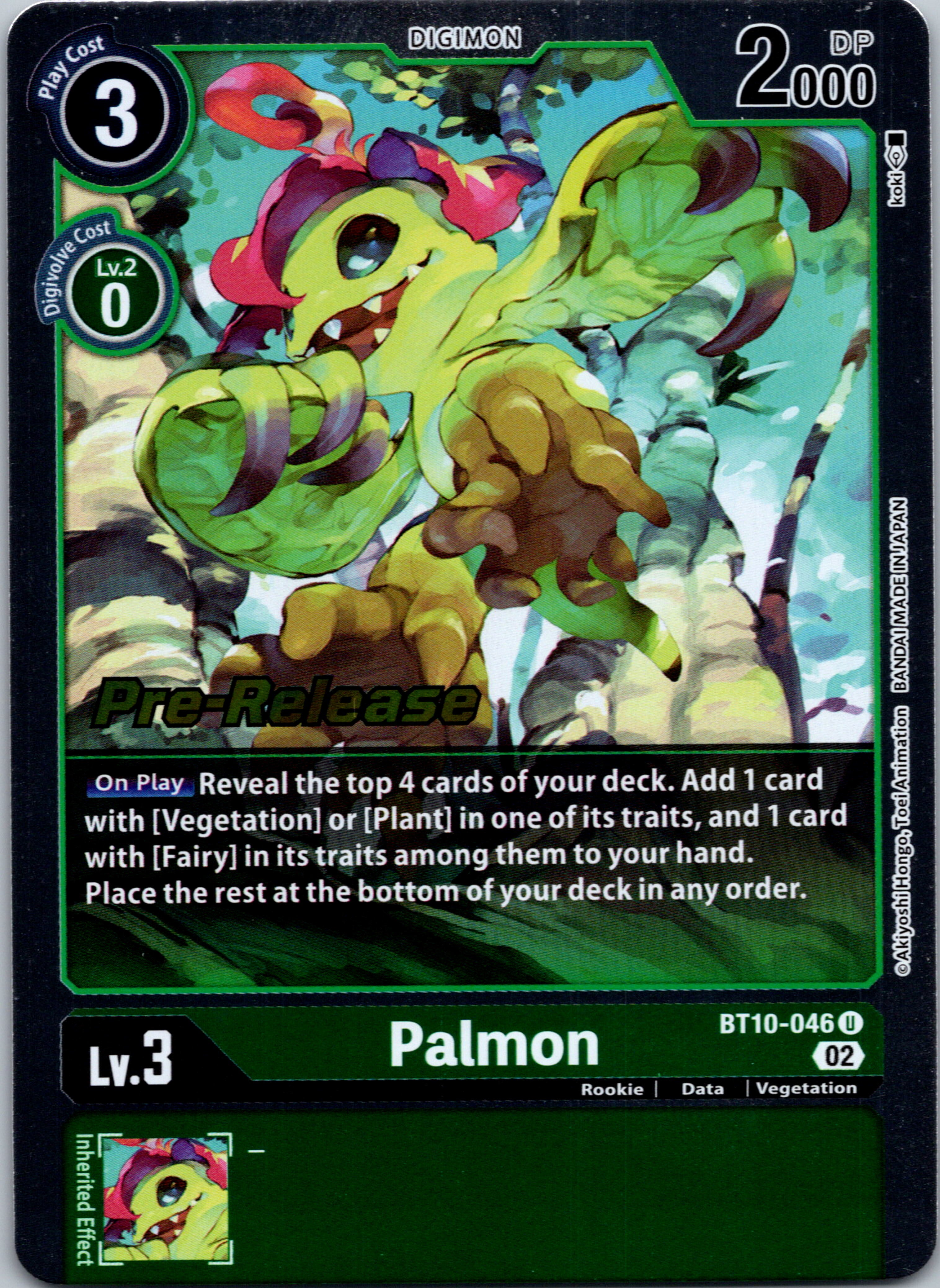 Palmon [BT10-046] [Xros Encounter Pre-Release Cards] Foil