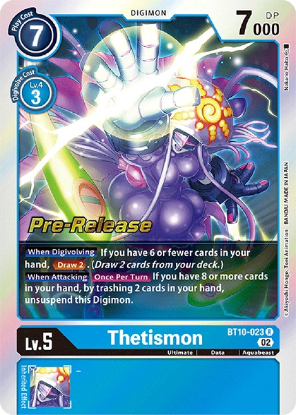 Thetismon [BT10-023] [Xros Encounter Pre-Release Cards] Foil