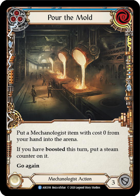 Pour the Mold (Blue) [ARC016] Unlimited Rainbow Foil - Duel Kingdom