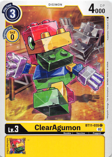 ClearAgumon [BT11-035] [Dimensional Phase] Foil
