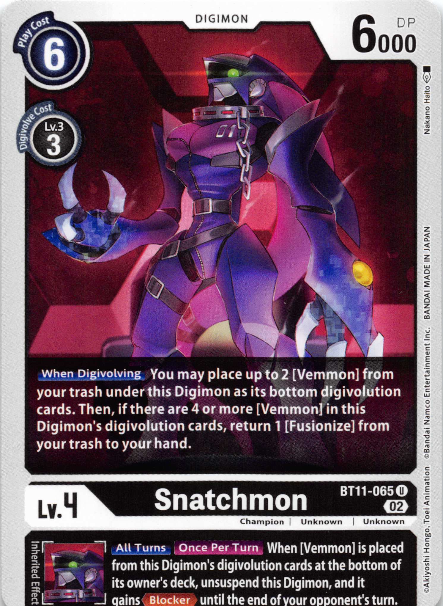 Snatchmon [BT11-065] [Dimensional Phase] Foil