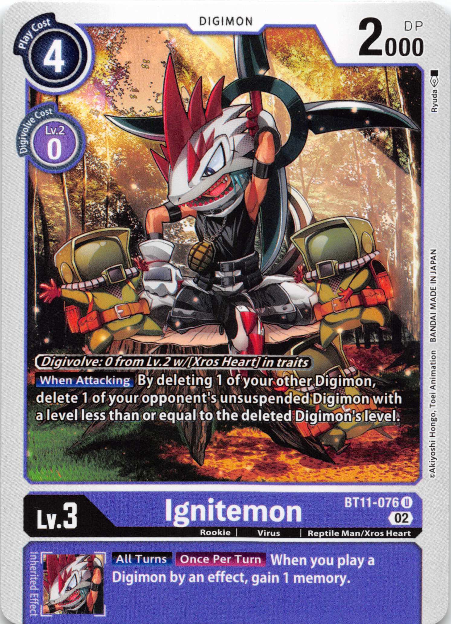 Ignitemon [BT11-076] [Dimensional Phase] Foil