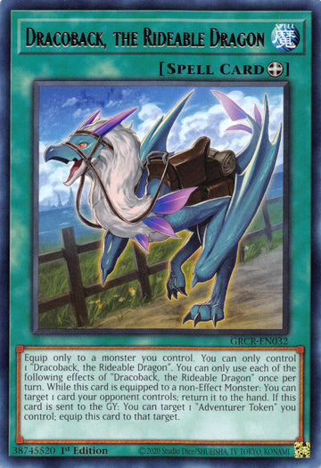 Dracoback, the Rideable Dragon [GRCR-EN032] Rare - Duel Kingdom