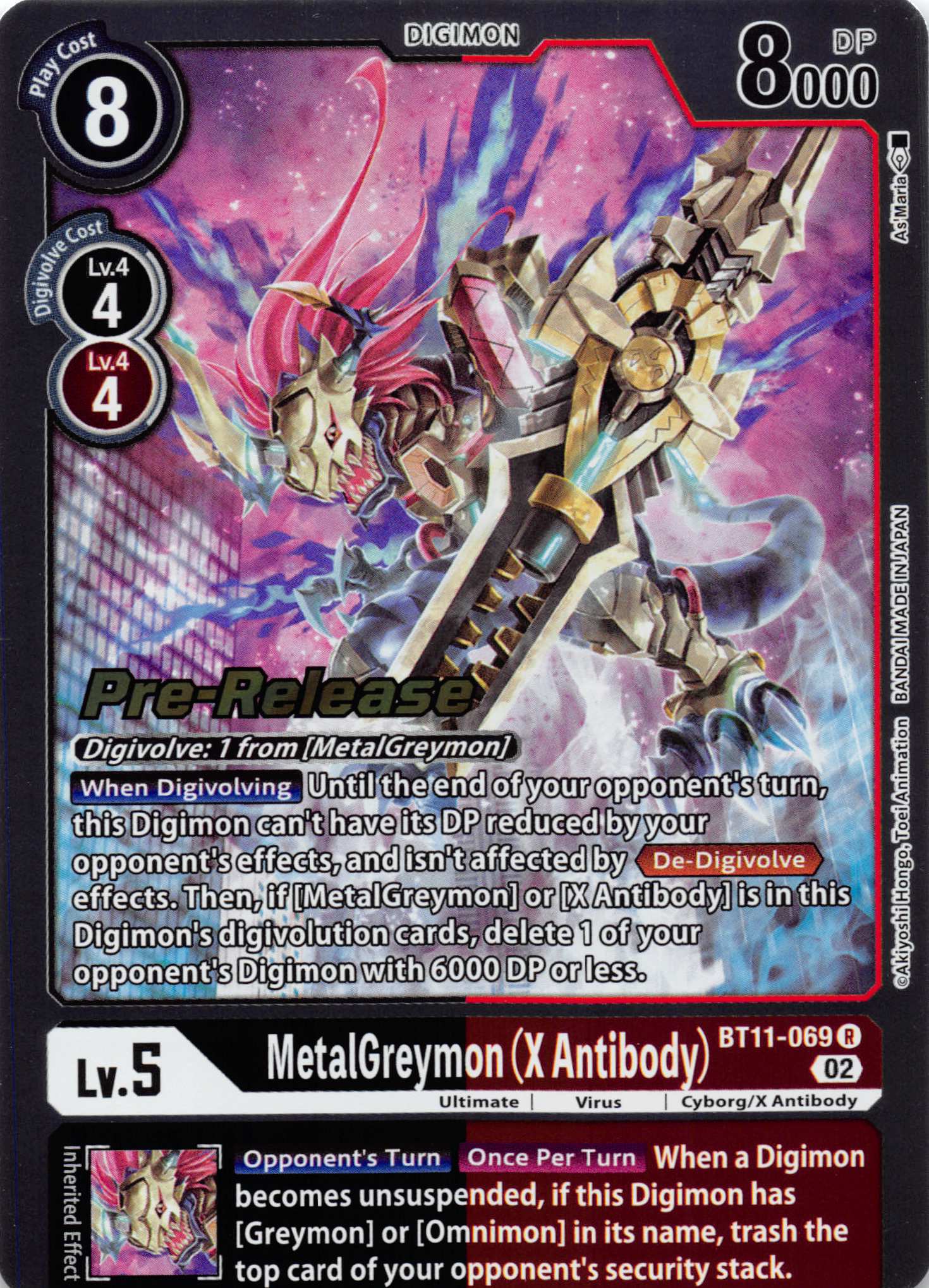 MetalGreymon (X Antibody) [BT11-069] [Dimensional Phase Pre-Release Cards] Foil