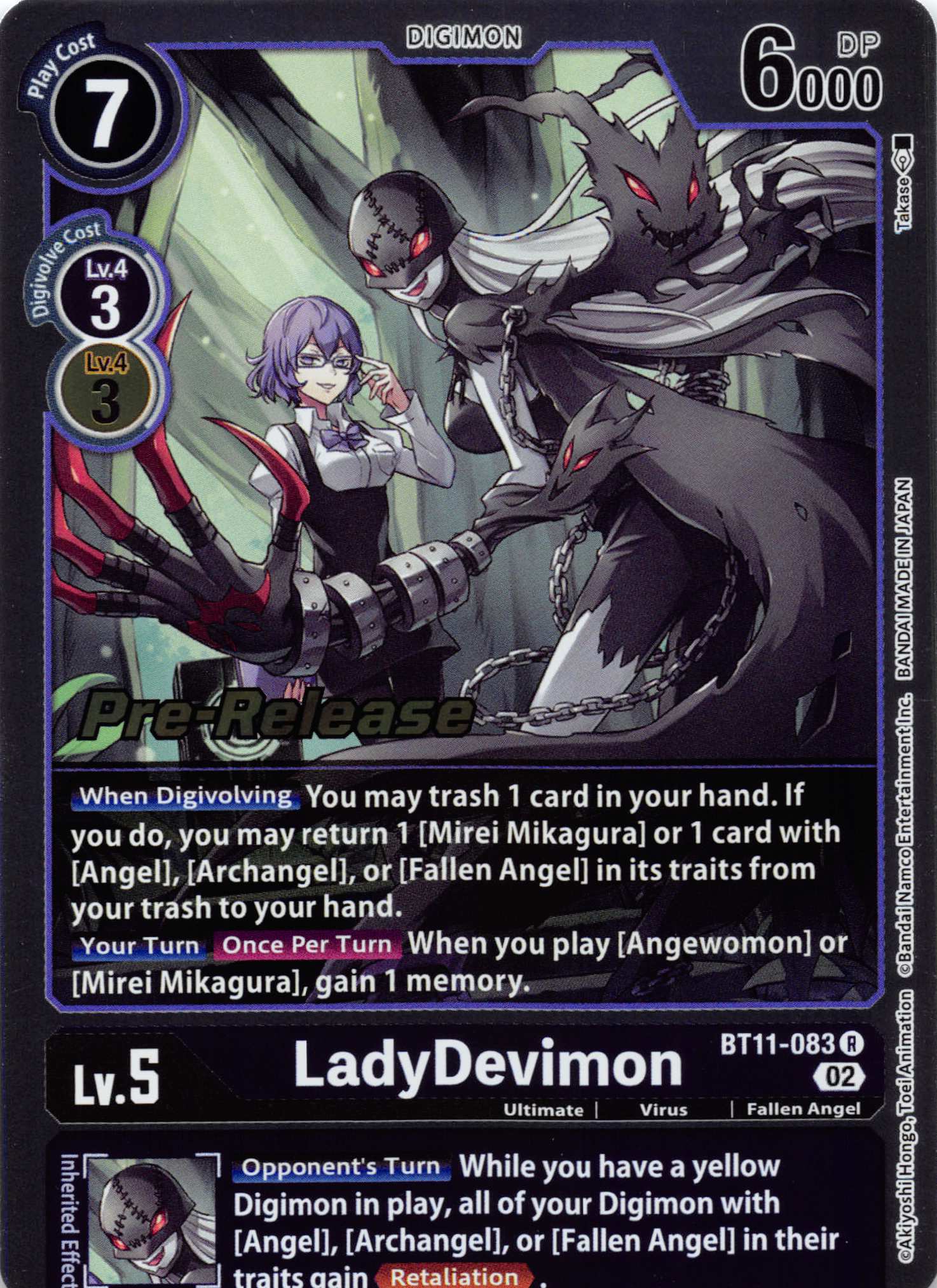 LadyDevimon [BT11-083] [Dimensional Phase Pre-Release Cards] Normal