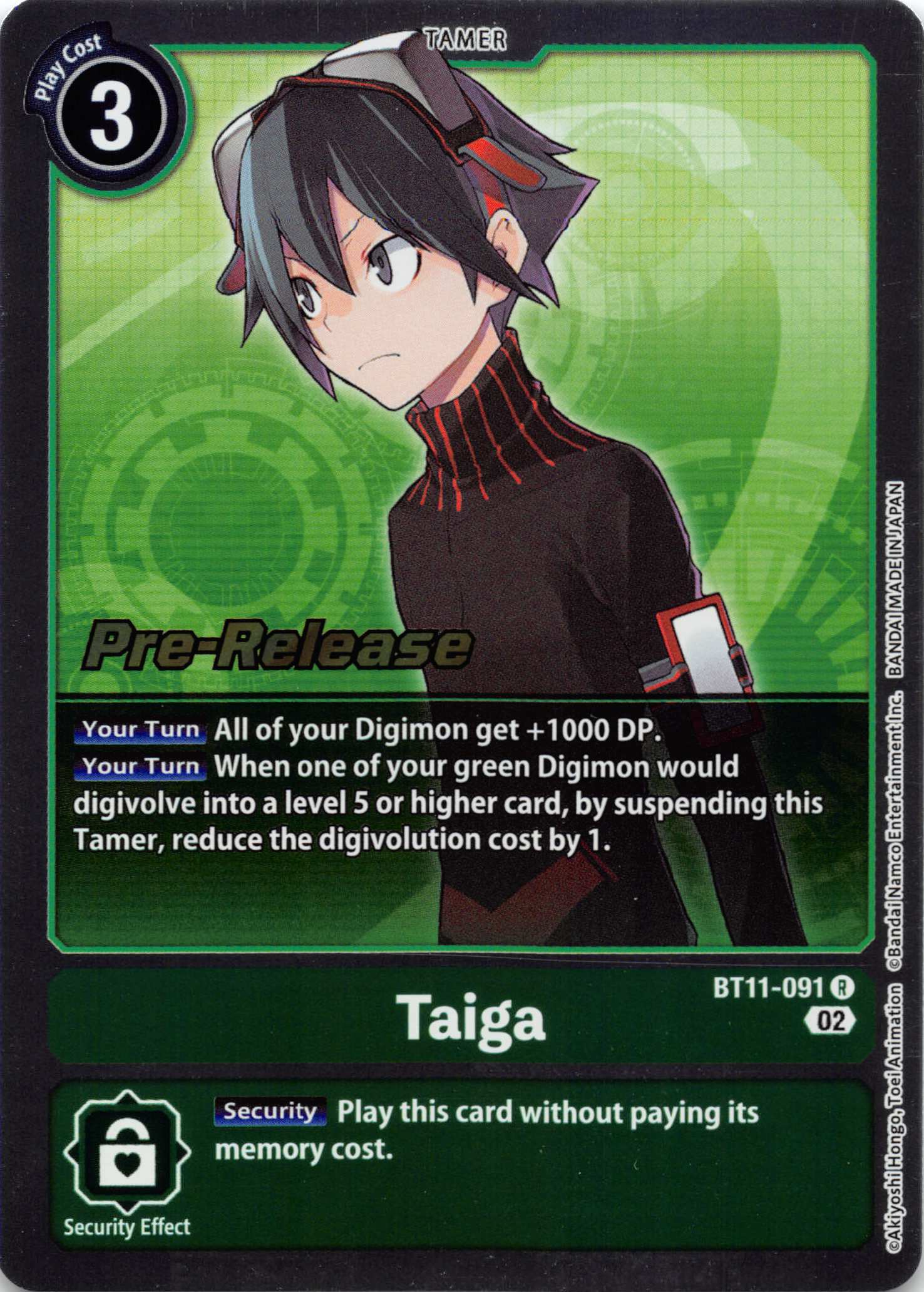 Taiga [BT11-091] [Dimensional Phase Pre-Release Cards] Normal