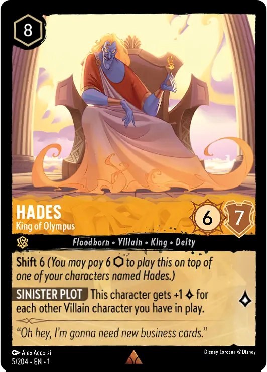 Hades - King of Olympus 5/204 (The First Chapter) Cold Foil