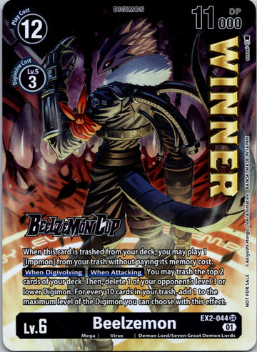 Beelzemon (Beelzemon Cup Winner) [EX2-044] [Starter Deck 14: Beelzemon Advanced Deck Set Pre-Release Cards] Foil