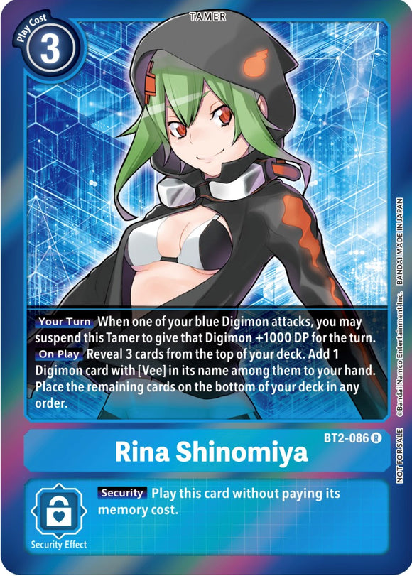 Rina Shinomiya (Event Pack 4) [BT2-086 R] [Release Special Booster 1.0] Foil