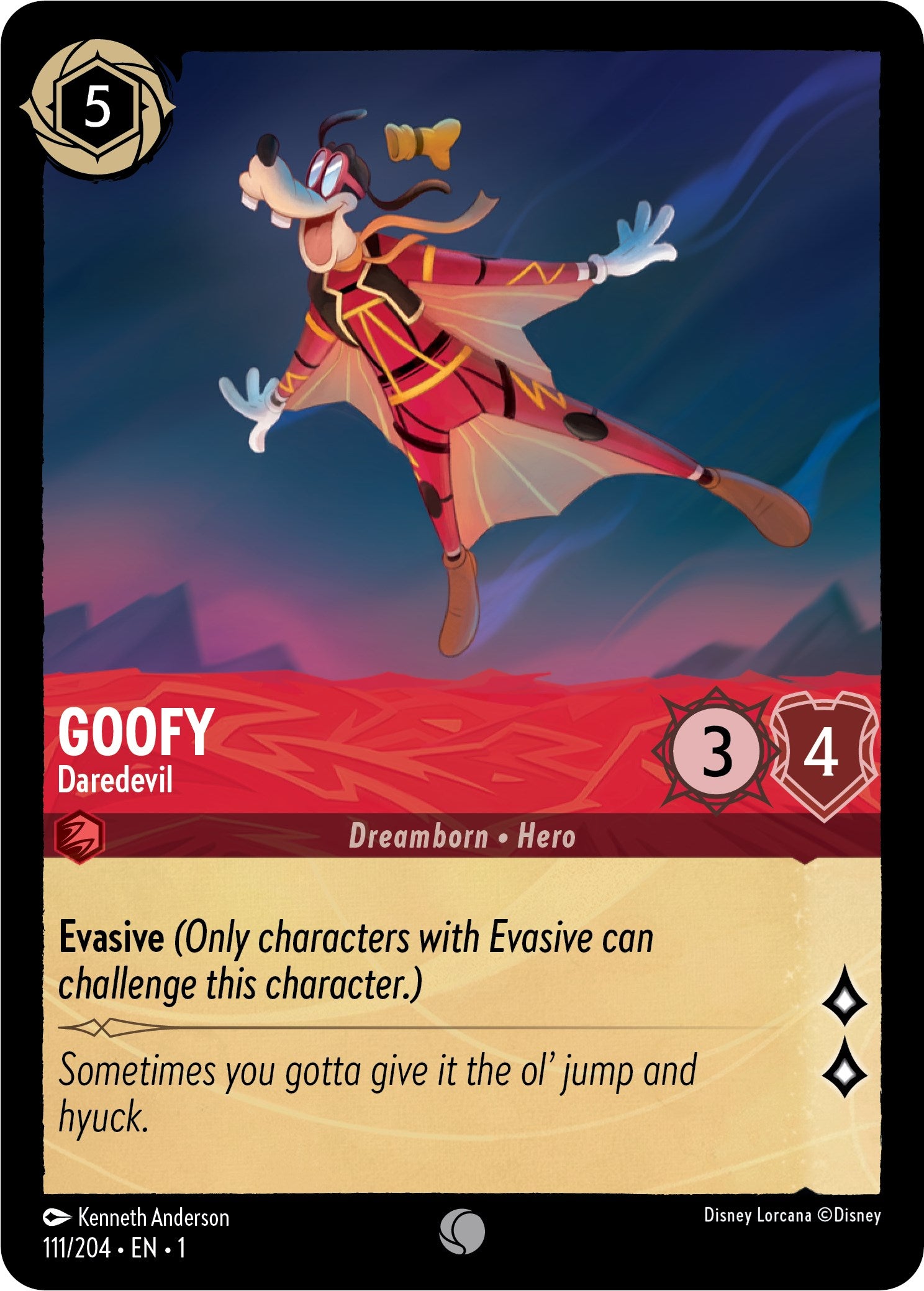 Goofy - Daredevil 111/204 (The First Chapter) Cold Foil