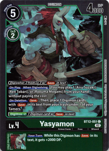 Yasyamon (Box Topper) [BT12-051] [Across Time] Foil