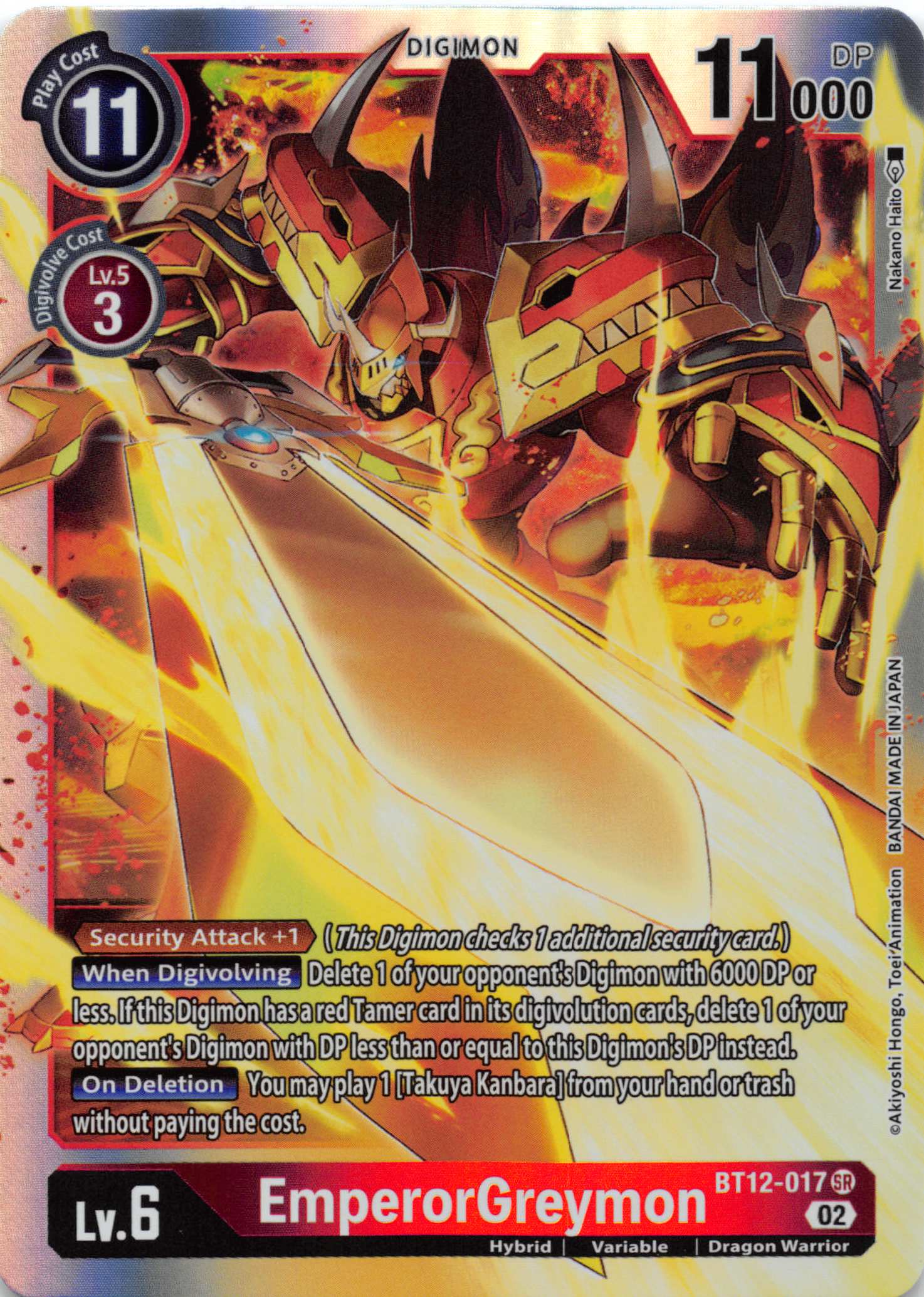 EmperorGreymon [BT12-017] [Across Time] Foil