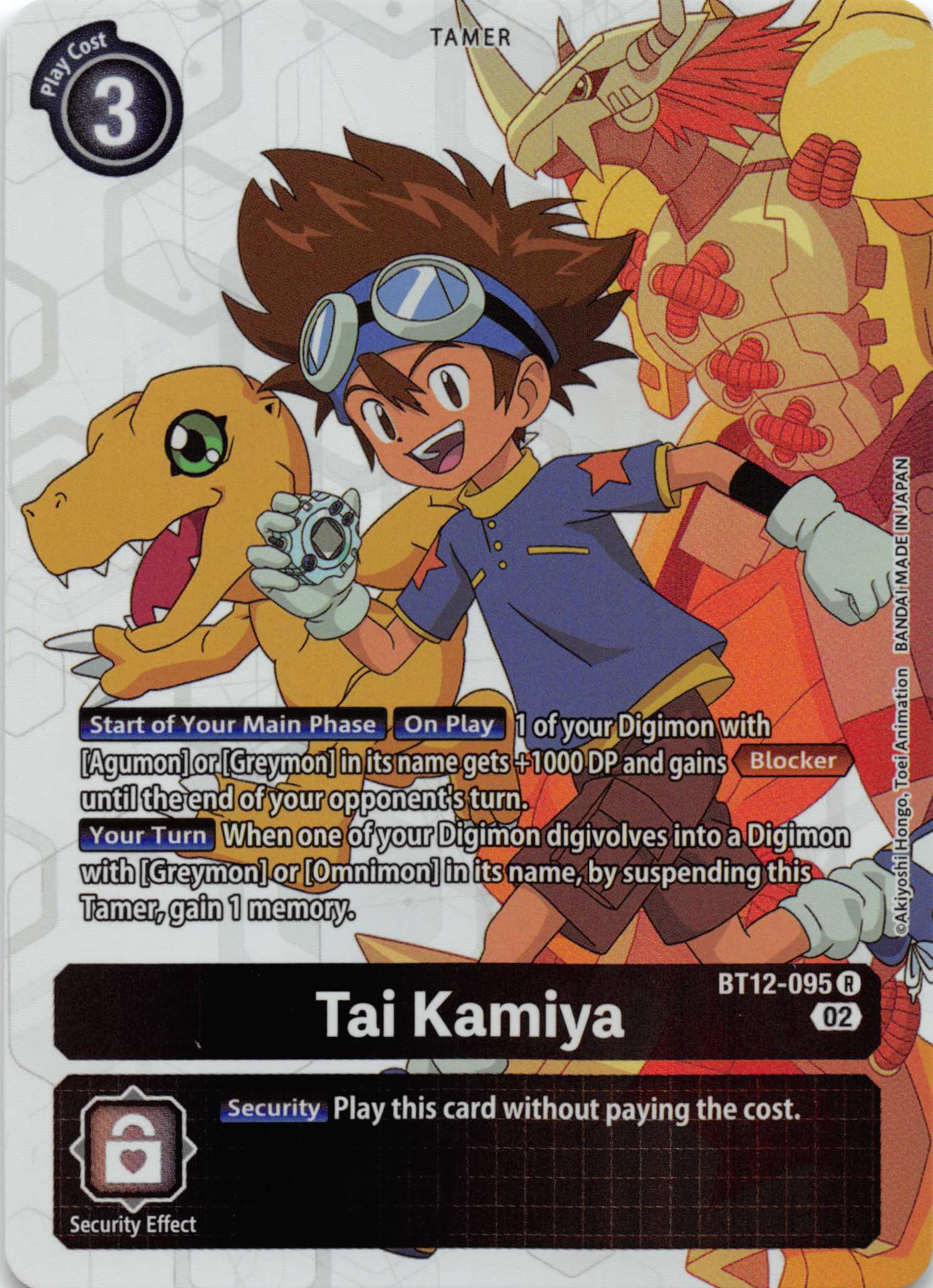 Tai Kamiya (Alternate Art) [BT12-095] [Across Time] Foil