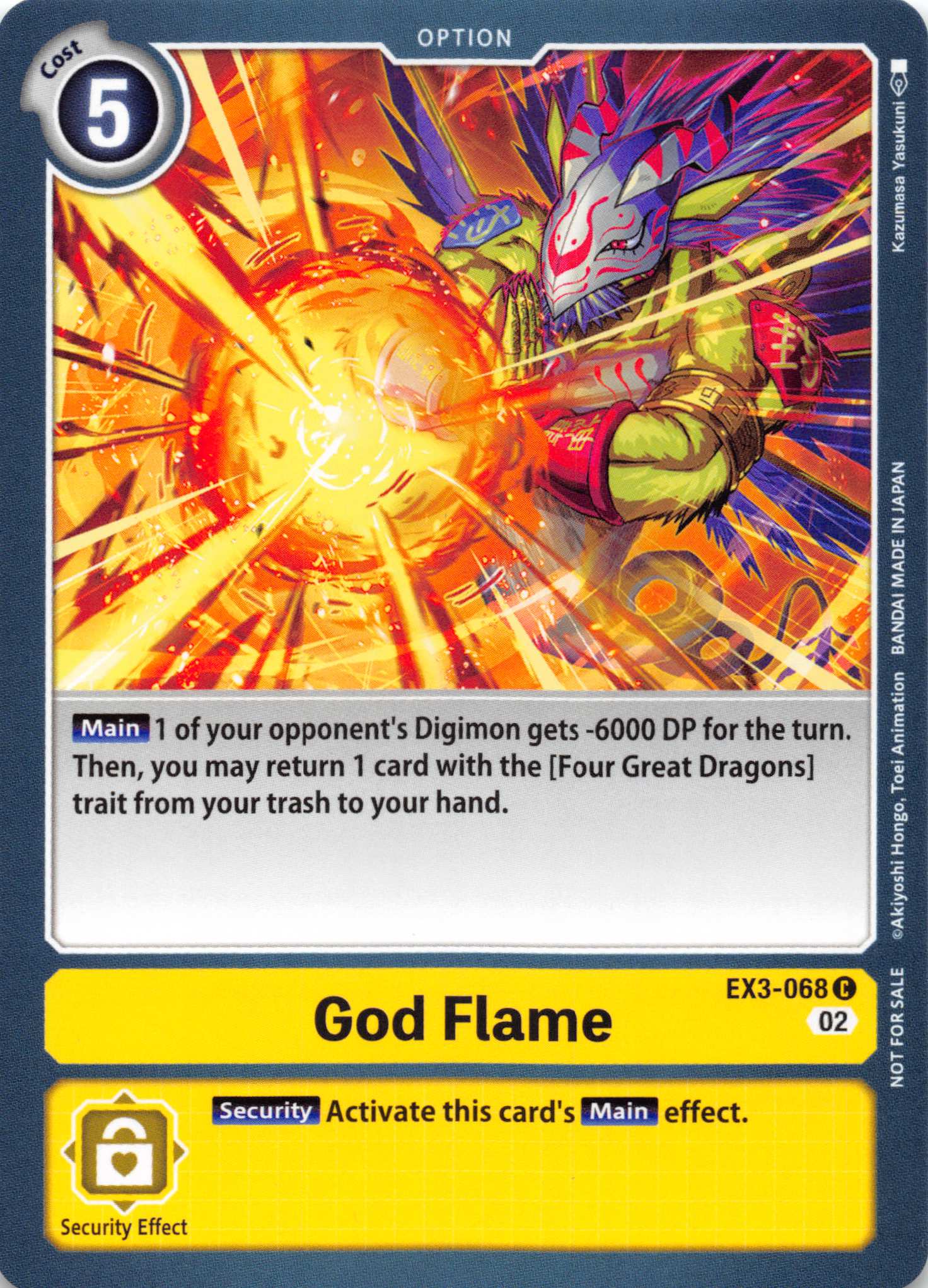 God Flame [EX3-068] [Revision Pack Cards] Normal