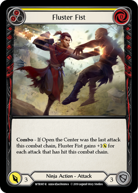 Fluster Fist (Yellow) [WTR087-R] Alpha Print Normal - Duel Kingdom