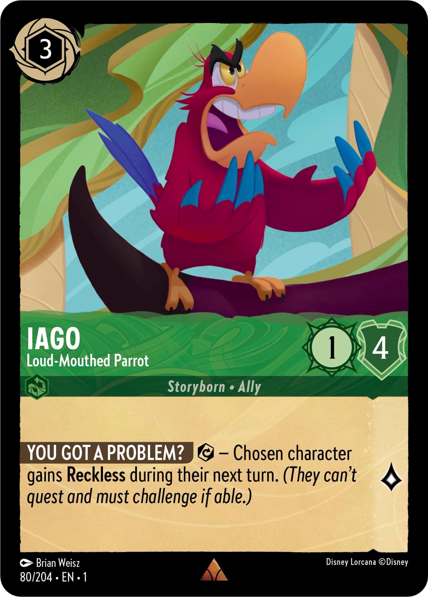 Iago - Loud-Mouthed Parrot 80/204 (The First Chapter)