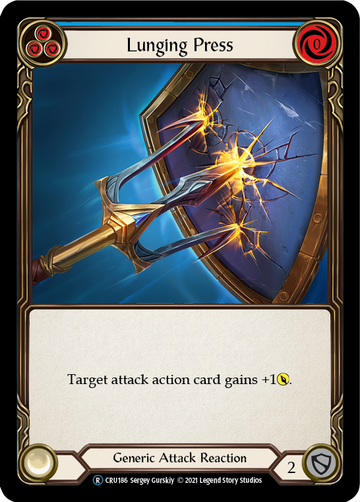 Lunging Press (Rainbow Foil) [CRU186-RF] Unlimited Rainbow Foil - Duel Kingdom