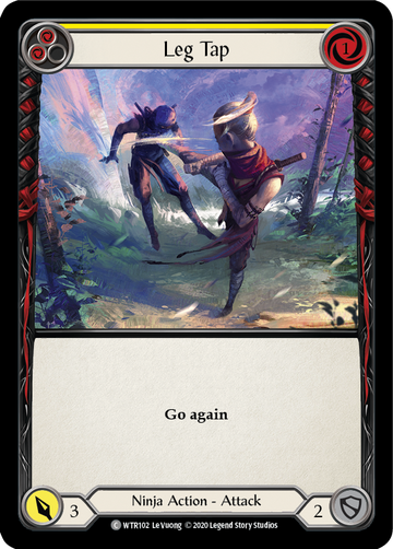 Leg Tap (Yellow) [WTR102] Unlimited Rainbow Foil - Duel Kingdom