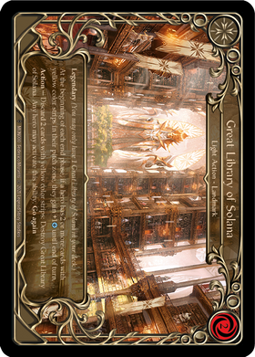 Great Library of Solana (Rainbow Foil) [U-MON000-RF] Unlimited Rainbow Foil - Duel Kingdom