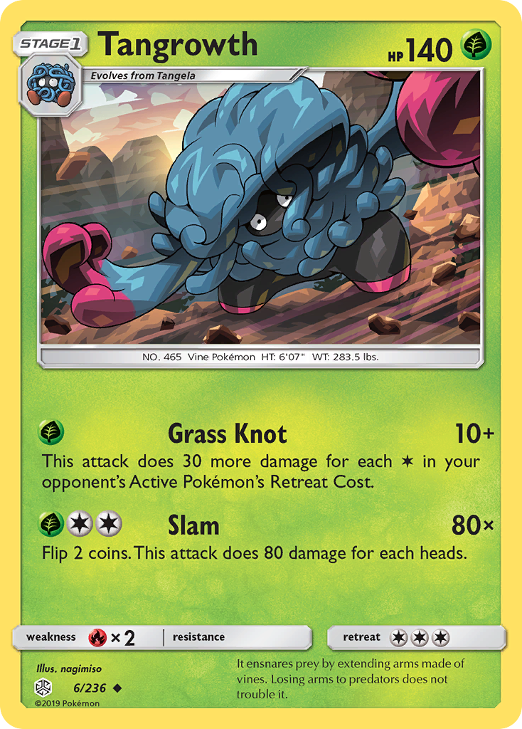 Tangrowth (6/236) [Sun & Moon: Cosmic Eclipse] - Duel Kingdom