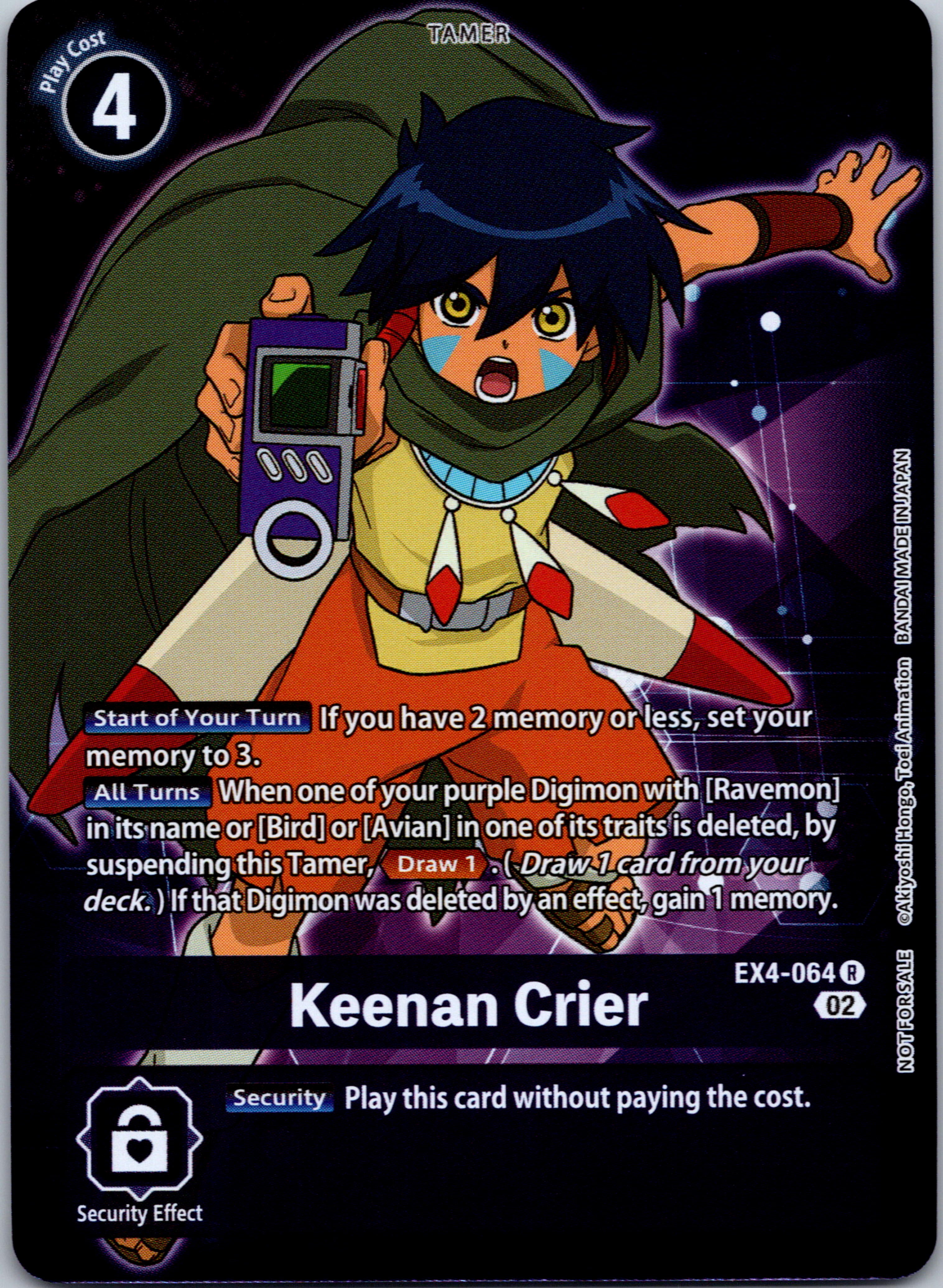 Keenan Crier (Alternate Art) [EX4-064] [Alternative Being Booster] Foil