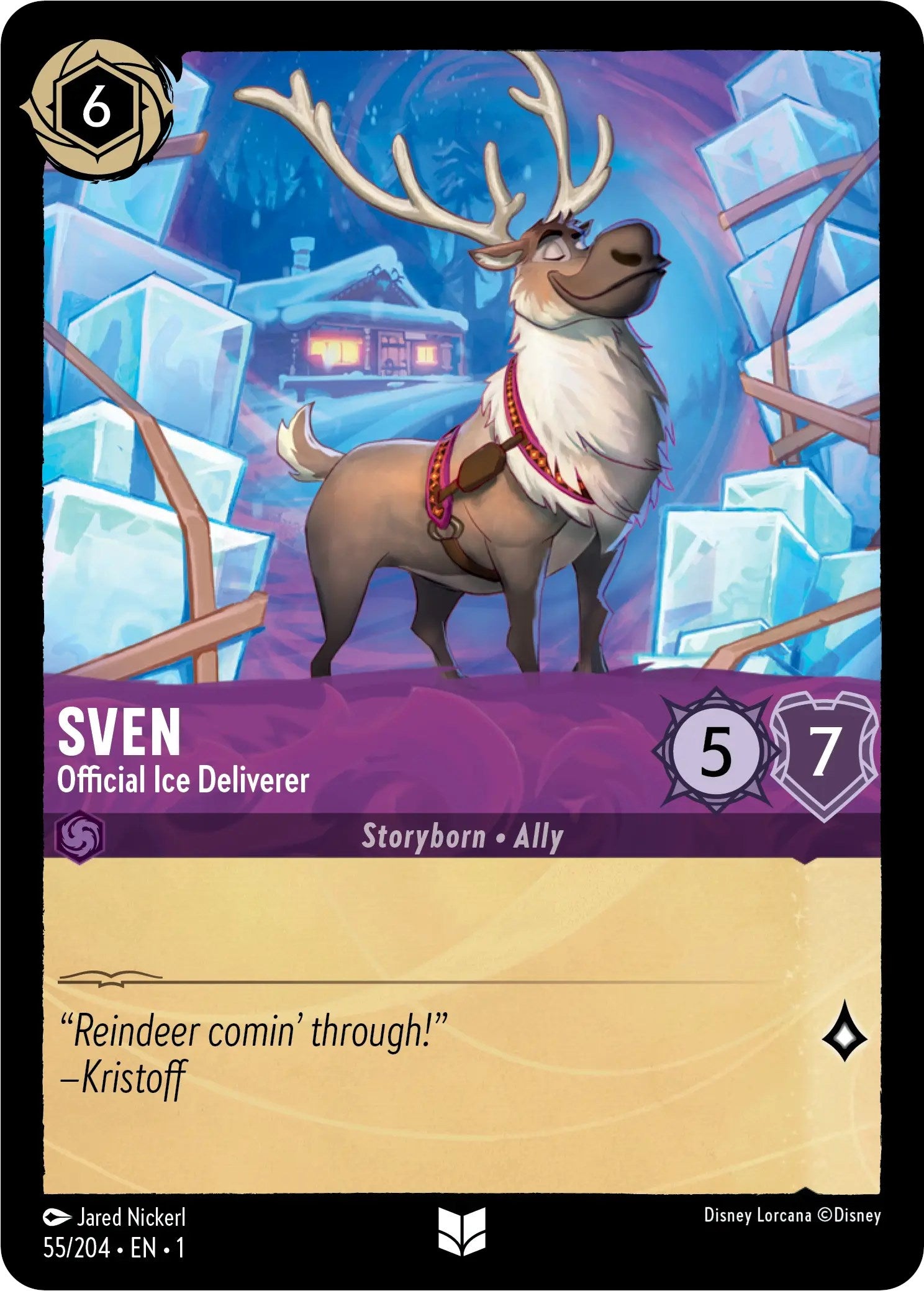 Sven - Official Ice Deliverer 55/204 (The First Chapter) Cold Foil