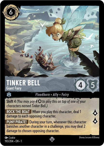 Tinker Bell - Giant Fairy 193/204 (The First Chapter) Cold Foil