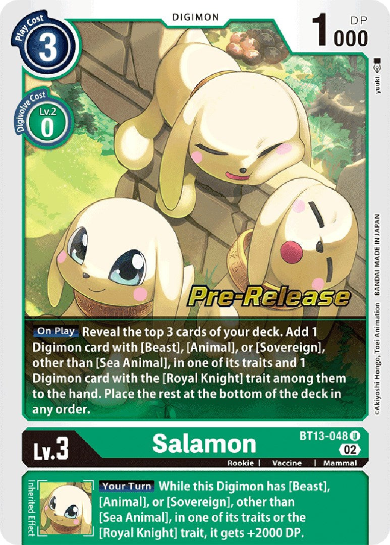 Salamon [BT13-048] [Versus Royal Knights Pre-Release Cards] Foil