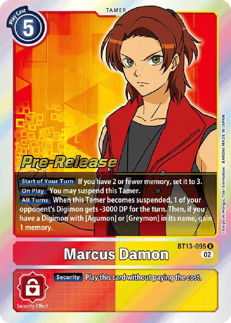 Marcus Damon [BT13-095] [Versus Royal Knights Pre-Release Cards] Foil