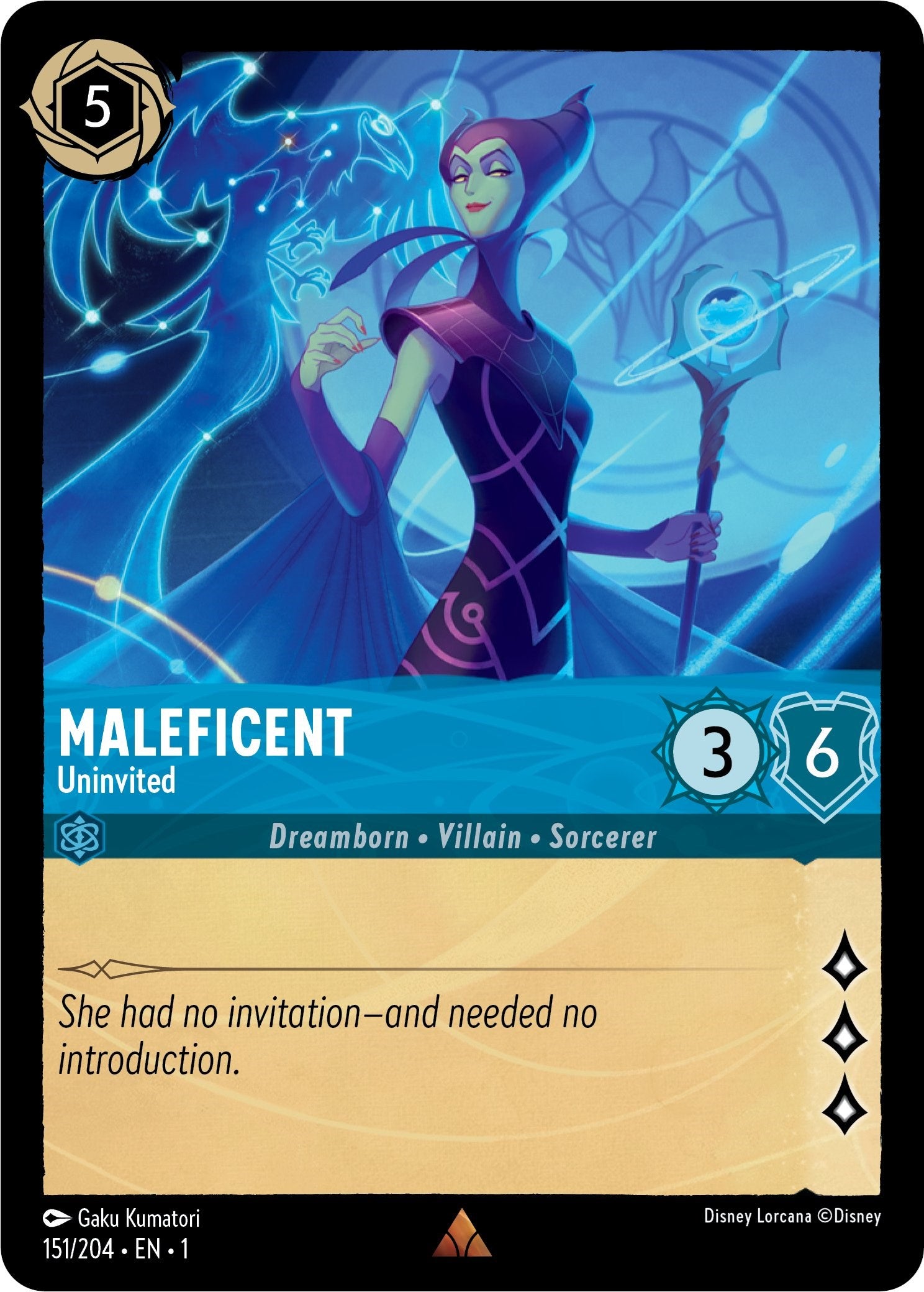 Maleficent - Uninvited 151/204 (The First Chapter) Cold Foil