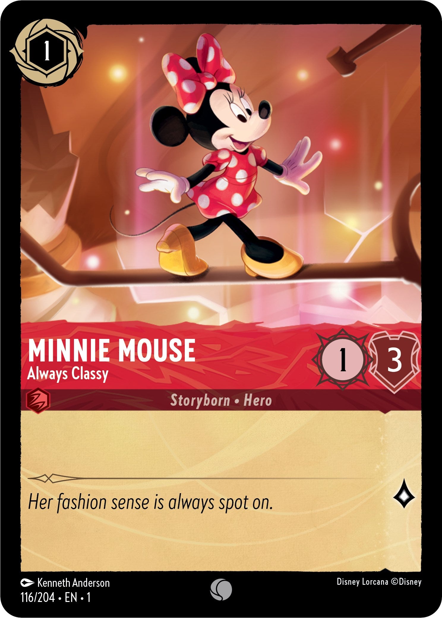 Minnie Mouse - Always Classy 116/204 (The First Chapter) Cold Foil