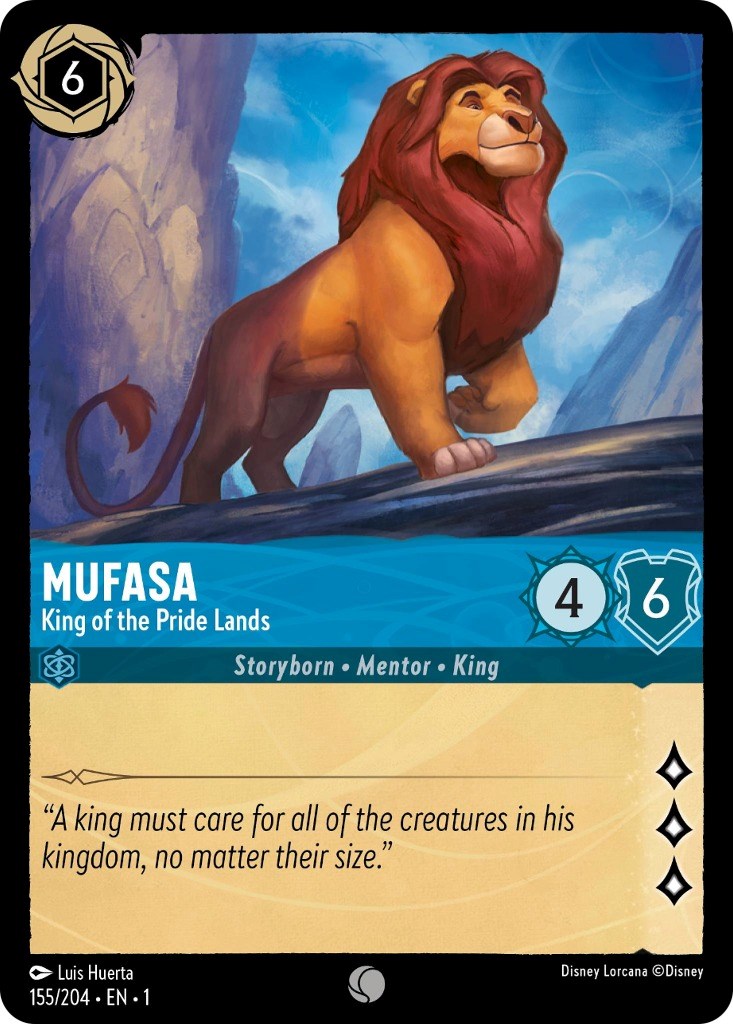 Mufasa - King of the Pride Lands 155/204 (The First Chapter) Cold Foil