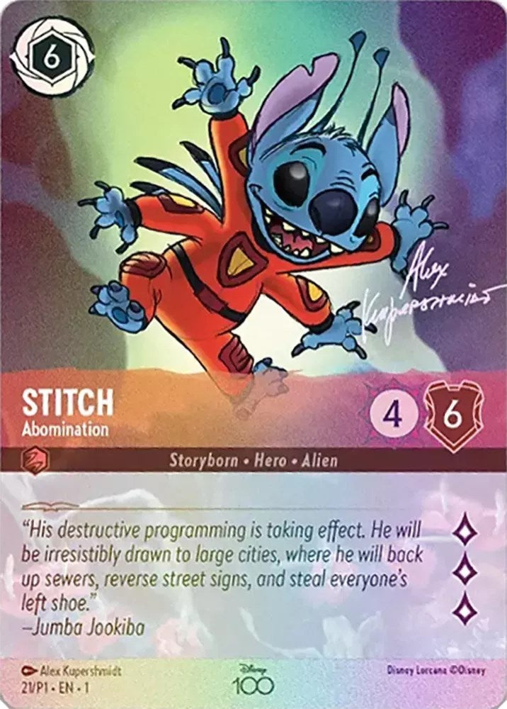 Stitch - Abomination (Alternate Art) 021 (Disney100 Promos)