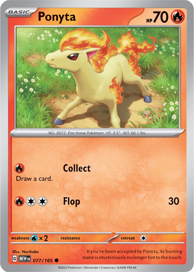 Ponyta (77/165) [Scarlet & Violet:  151] Reverse Holofoil